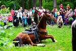 Slet čarodějnic 2009 - koňské show manželů Tomkových o přestávce soutěží